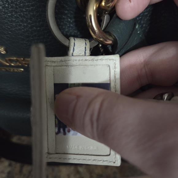 Coach Beige Keychain Photo Book with Silver Buckle - Picture 4 of 7